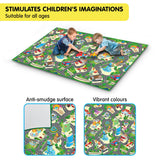 Rollmatz City Design Baby Kids Play Floor Mat 200cm x 120cm - Top-Down View
