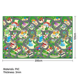 Rollmatz City Design Baby Kids Play Floor Mat 200cm x 120cm - 45-Degree Angle