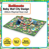 Rollmatz City Design Baby Kids Play Floor Mat 200cm x 120cm - Rear View