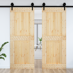 Plain Door NARVIK 90 x 210 cm Solid Pine Wood (Untreated)