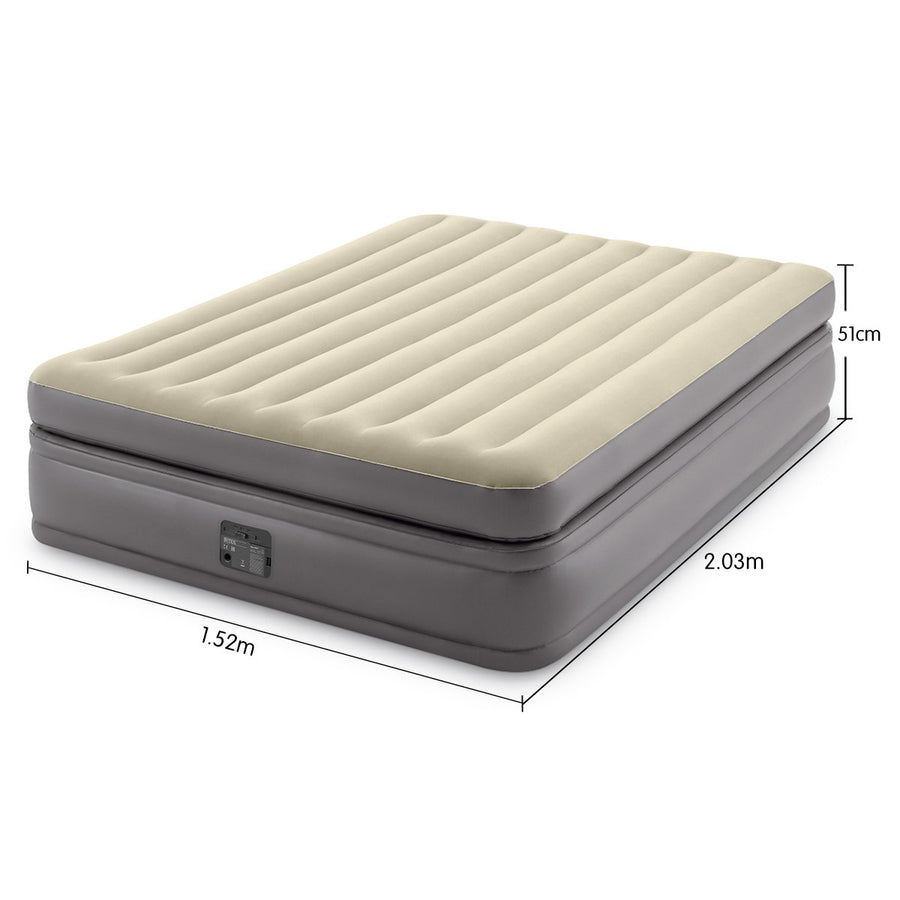 Intex Prime Comfort Queen Air Bed with Electric Pump 64164AN
