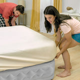 Intex Dura-Beam Deluxe Supreme Air-Flow Air Mattress - Queen - Rear View