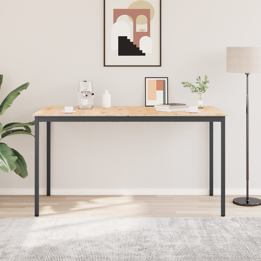 Bar Table 200 x 100 x 105 cm Solid Pine Wood Natural