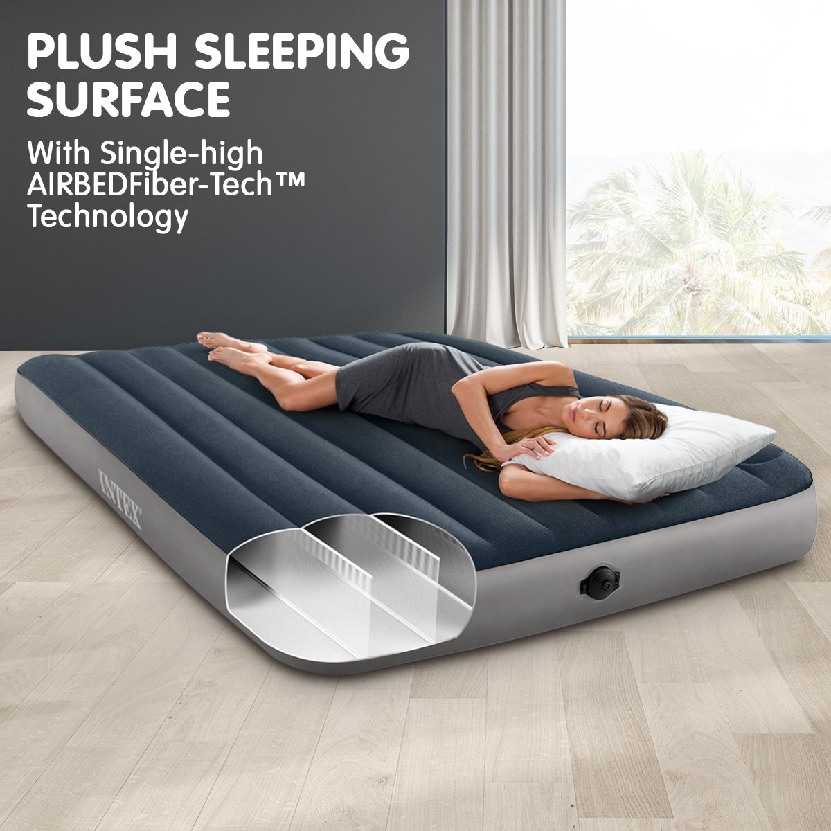 Intex DuraBeam Queen Air Bed 64783 Inflatable Mattress