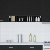 Hanging Cabinet Black Oak 20 x 29,5 x 100 cm Engineered Wood - Top-Down View