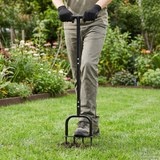 Lawn Aerator Tool Black 95 x 27 cm Plastic - Front View
