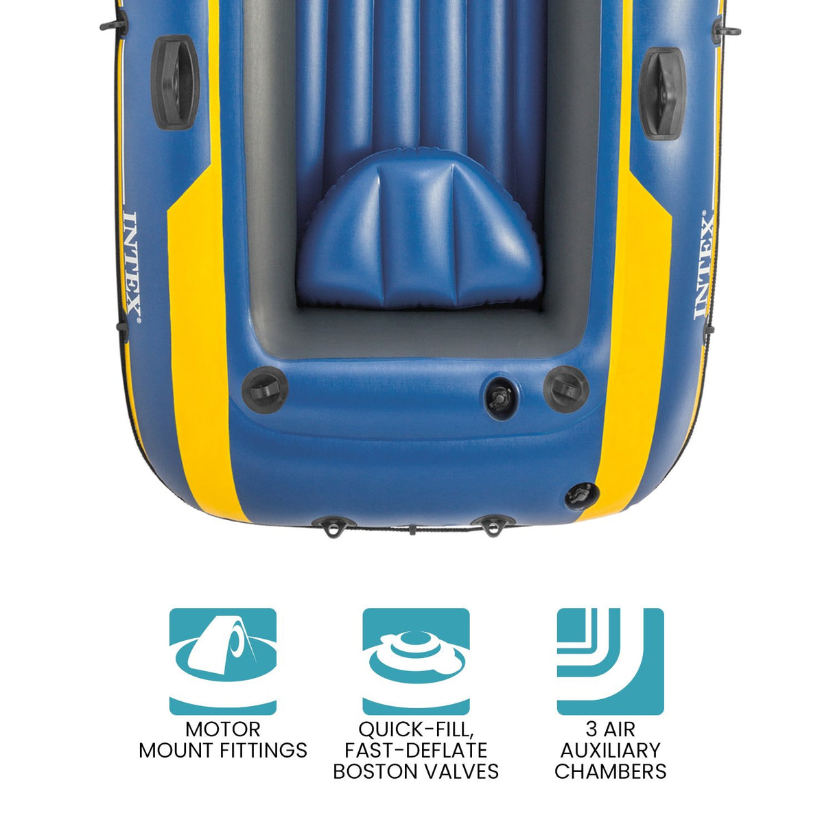 Intex 68370NP Challenger 3 Inflatable Boat Set