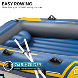 Intex 68370NP Challenger 3 Inflatable Boat Set - Close-Up Angle