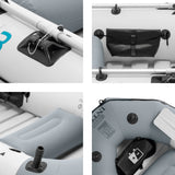Intex Mariner 4 Inflatable Boat Set - 4 Person - Top-Down View