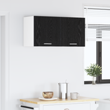 Hanging Cabinet Black Oak 80 x 31 x 40 cm Engineered Wood - Top-Down View