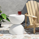 Levede Side Table Terrazzo Coffee Tables Beige - Close-Up Angle