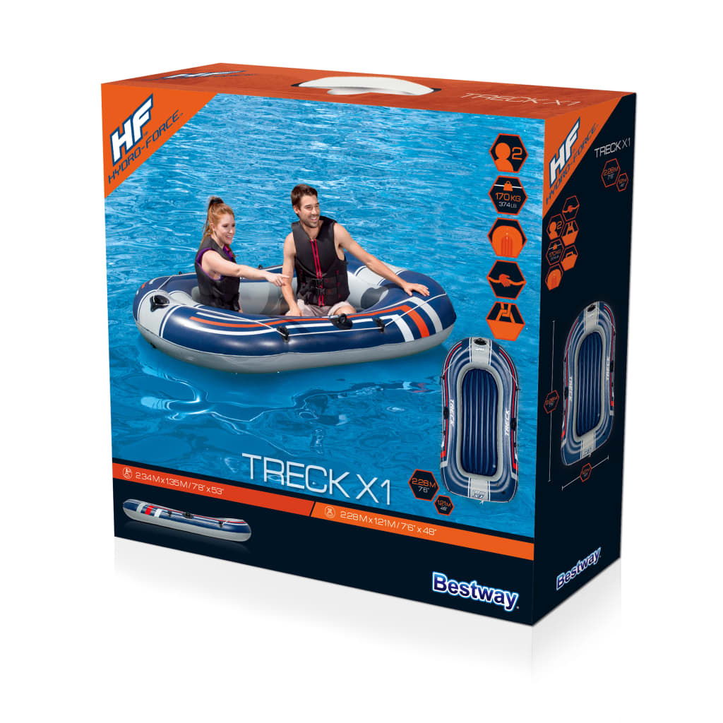 Bestway Hydro-Force Inflatable Boat "Treck X1" 228x121 cm 61064