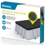 Pool Cover Flowclear 404x201 cm - Top-Down View
