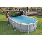 Flowclear Pool Cover 418x230 cm - Side View