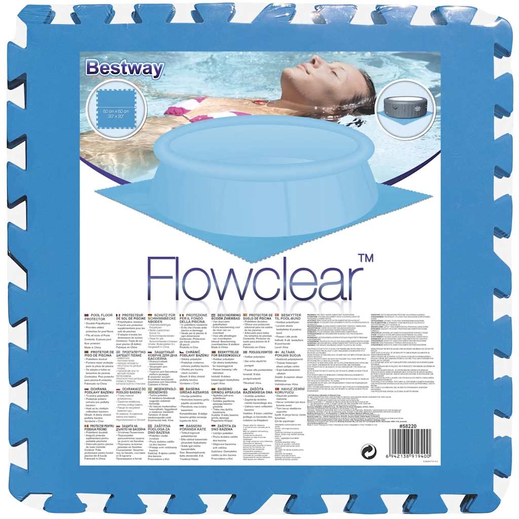 Pool Floor Protectors 8 pcs Blue