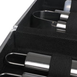 Moyasu 10Pcs BBQ Tool Set Stainless - 45-Degree Angle