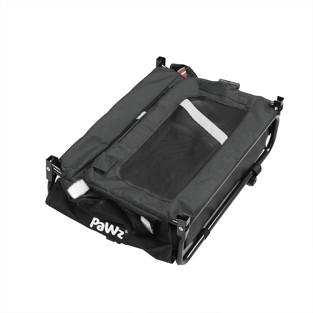 PaWz Pet Stroller Bike Trailer 2-IN-1 Sunroof-2018816894387228677