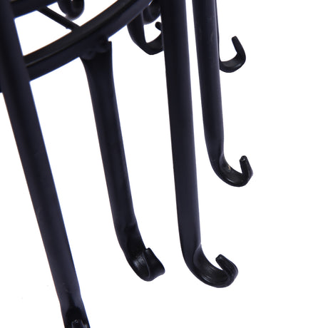 4 x Levede Metal Plant Stand Outdoor Black-1954802661220028421