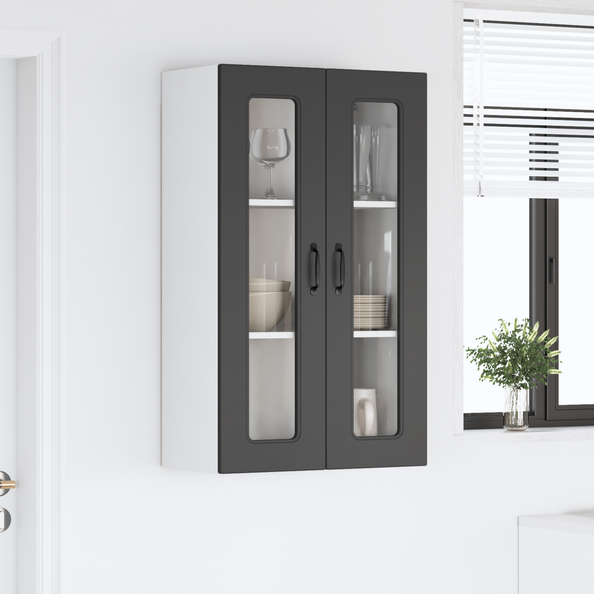Dishwasher Panel Kalmar Black 60 x 31 x 100 cm Engineered Wood