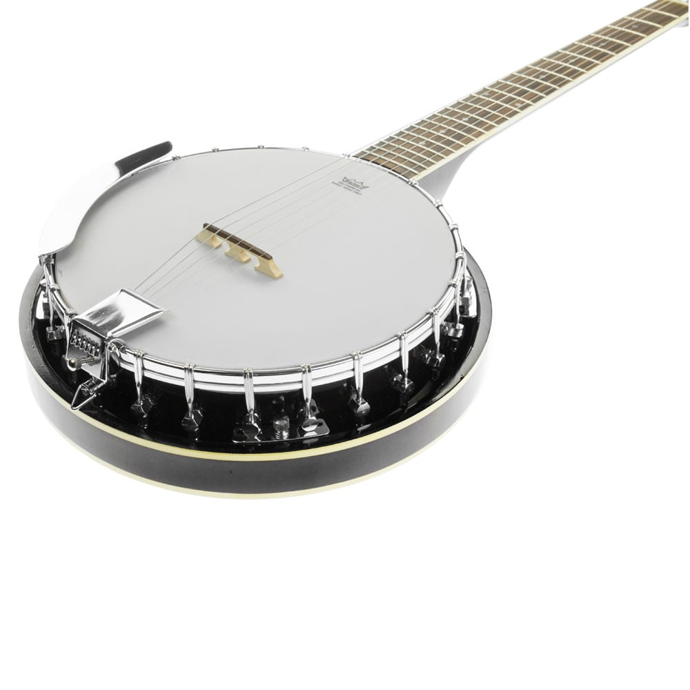 Karrera 6-String Resonator Banjo -  Black