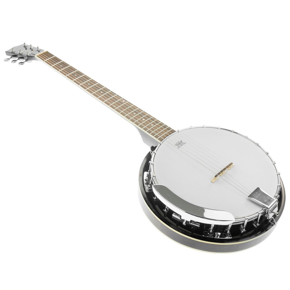 Karrera 6-String Resonator Banjo -  Black