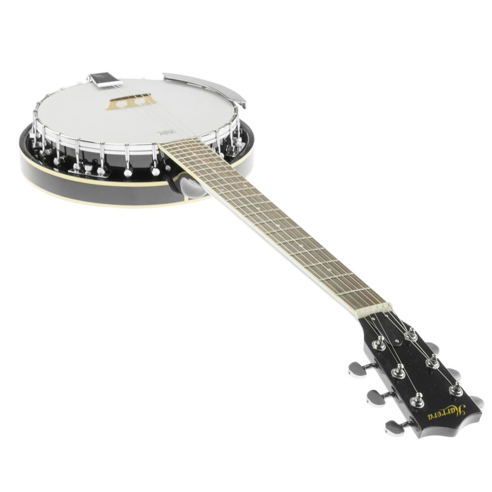 Karrera 6-String Resonator Banjo -  Black