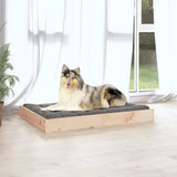 Dog Bed 91.5x64x9 cm Solid Wood Pine - Side View
