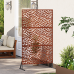 Privacy Screen 100 x 50 x 180 cm Weathering Steel Rusty