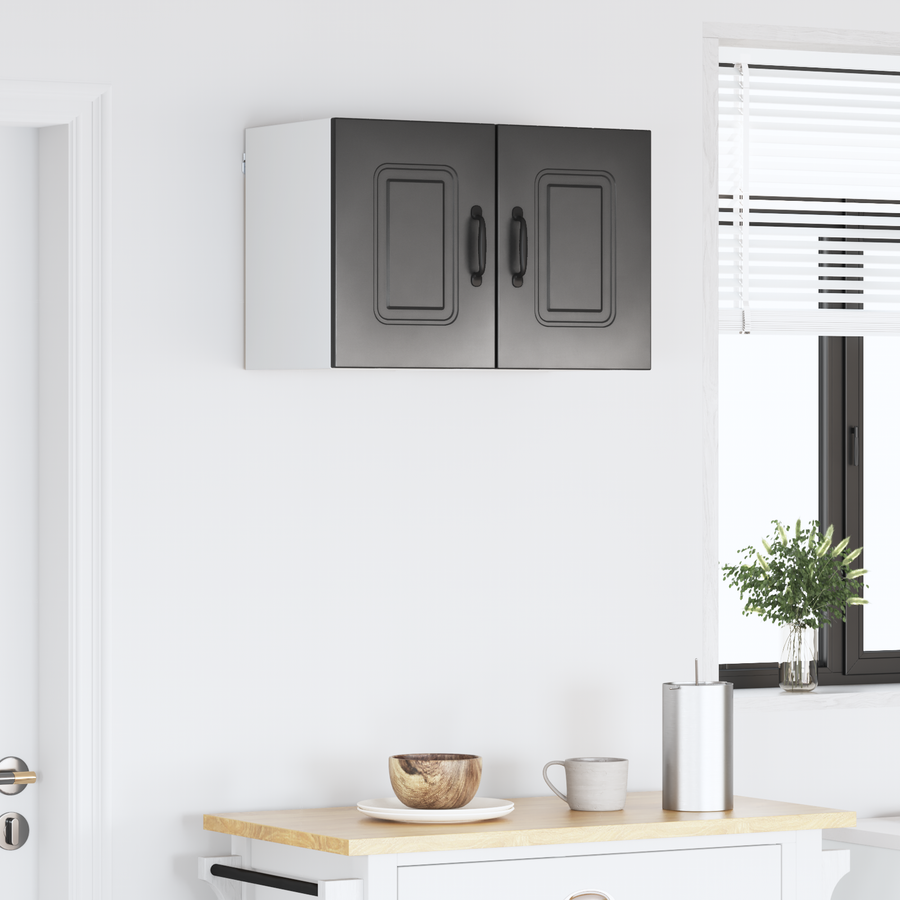 Dishwasher Panel Kalmar 2 pcs Black Engineered Wood