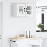 Wall Glass Cabinet PORTO High Gloss White 60 x 31 x 40 cm