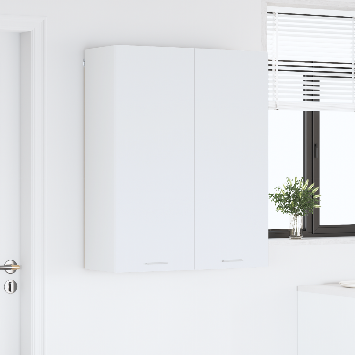 Hanging Cabinet White 80 x 31 x 100 cm Engineered Wood