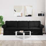 Sofa Black 245 x 82 x 80 cm Fabric
