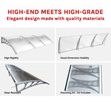 DIY Outdoor Awning Cover -1000x3000mm - Side View