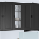 Dishwasher Panel Kalmar Black 40 x 31 x 100 cm Engineered Wood