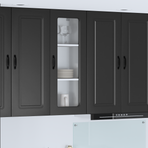Dishwasher Panel Kalmar Black 40 x 31 x 100 cm Engineered Wood