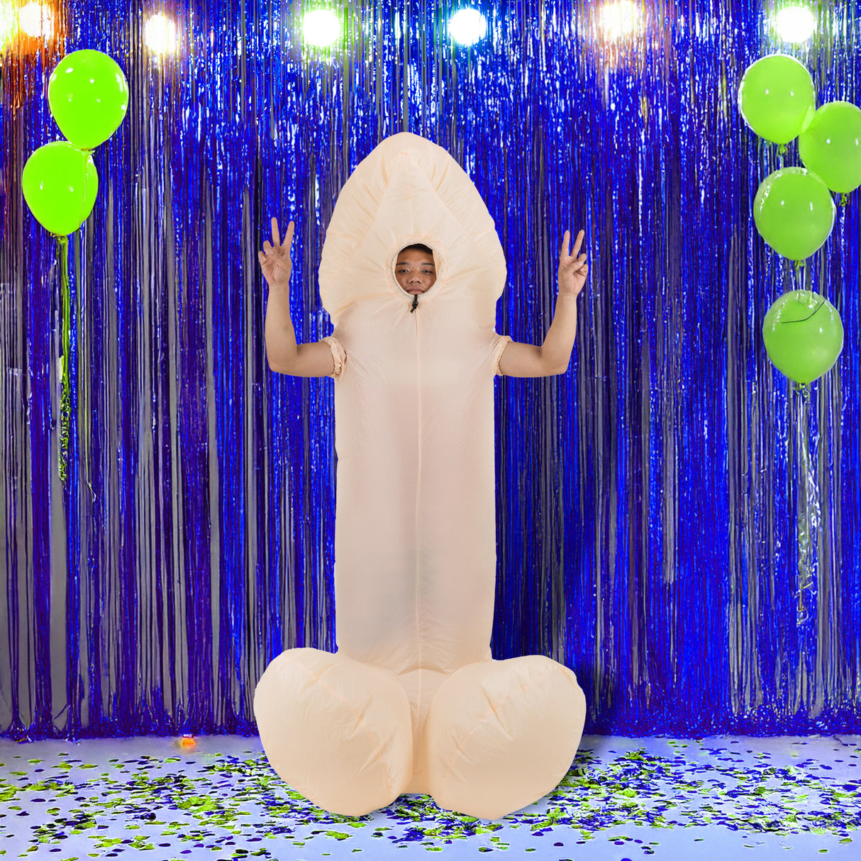 WILLY Fancy Dress Inflatable Suit -Fan Operated Costume
