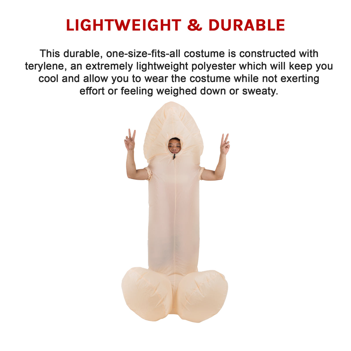 WILLY Fancy Dress Inflatable Suit -Fan Operated Costume