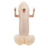 WILLY Fancy Dress Inflatable Suit -Fan Operated Costume - Side View