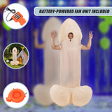 WILLY Fancy Dress Inflatable Suit -Fan Operated Costume - Close-Up Angle