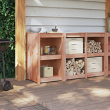 Kitchen Cabinet with Shelf MEPPEL Brown Oak 55 x 55 x 92 cm - Top-Down View
