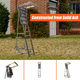 Ash Hardwood Attic Loft Ladder - Top-Down View