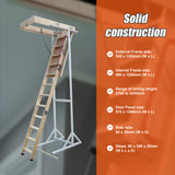 Attic Loft Ladder - 2700mm to 3050mm - Low Angle