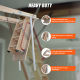 Attic Loft Ladder - 2200mm to 2700mm - Rear View