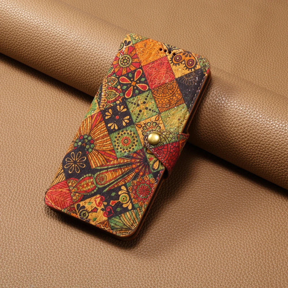 Wallet i Phone 15 Case for Coque iPhone 16 15 14 13 12 11 Pro Max 7 8 Plus X XS XR SE Case High Quality Leather Totem Flip Cover
