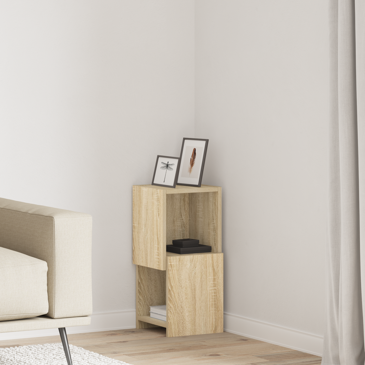 Corner Cabinet Sonoma Oak 25,5x25x55cm Engineered Wood