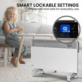 Noirot 7358-8tpro 2400W Spot Plus Electric Panel Heater Wifi Timer - Refurbished - Close-Up Angle
