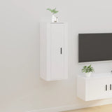 Wall Mounted TV Cabinet White 40x34.5x100 cm - Front View