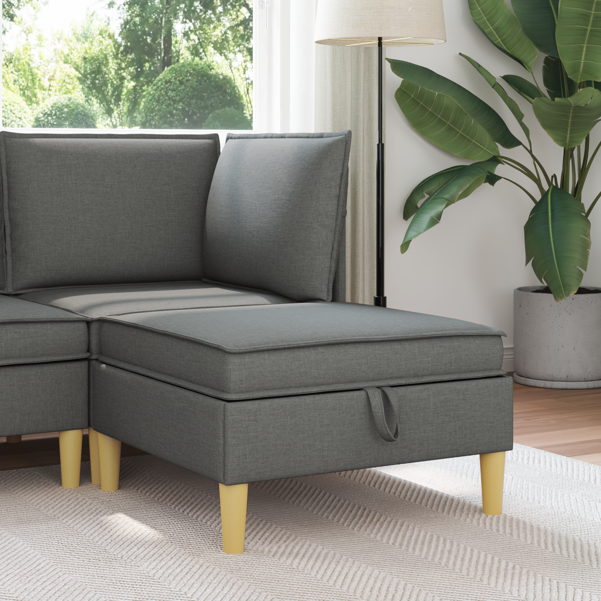 Sofa with Storage Fabric