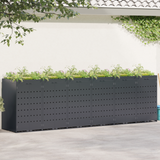 Wheelie Bin Storage for 6 Bins Anthracite 408 x 77,5 x 121,5 cm - Side View