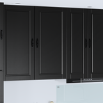 Wall Cabinet PORTO Black 50 x 31 x 100 cm Engineered Wood